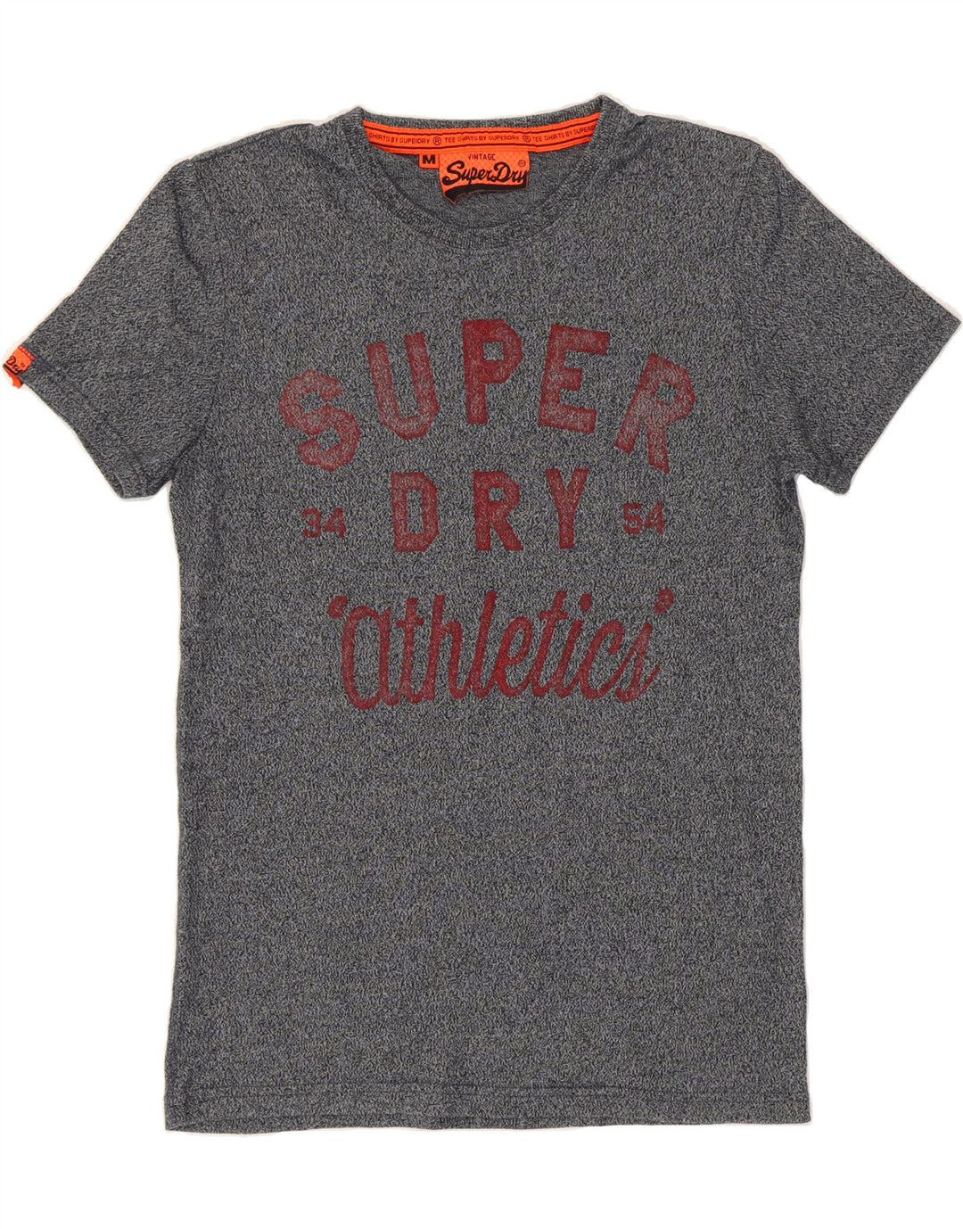 SUPERDRY Mens Graphic T-Shirt Top Medium Navy Blue Cotton Vintage Superdry and Second-Hand Superdry from Messina Hembry 