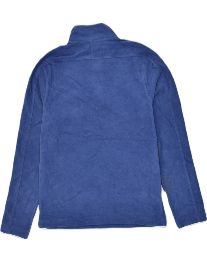 BANANA REPUBLIC Mens Zip Neck Fleece Jumper XS Navy Blue Polyester | Vintage Banana Republic | Thrift | Second-Hand Banana Republic | Used Clothing | Messina Hembry 