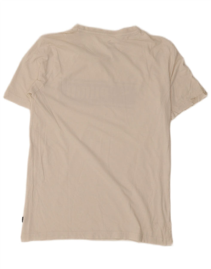 Puma Herre Grafisk T-Shirt Top Lille Hvid