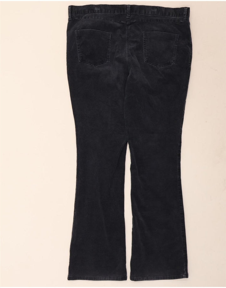Marks & Spencer Dame Bootcut Corduroy Bukser W40 L33 Navy Blue