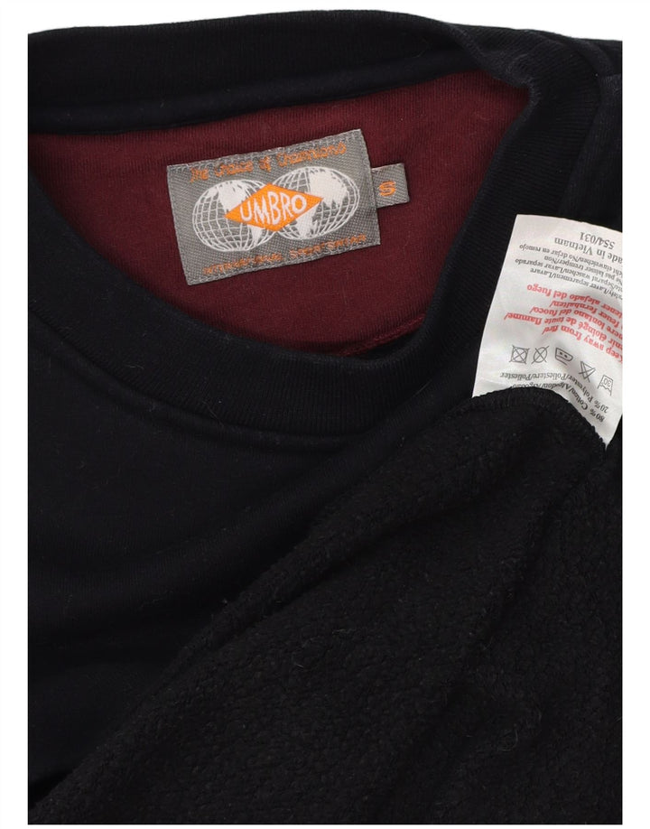 UMBRO Grafisk sweatshirt til mænd, lille sort bomuld
