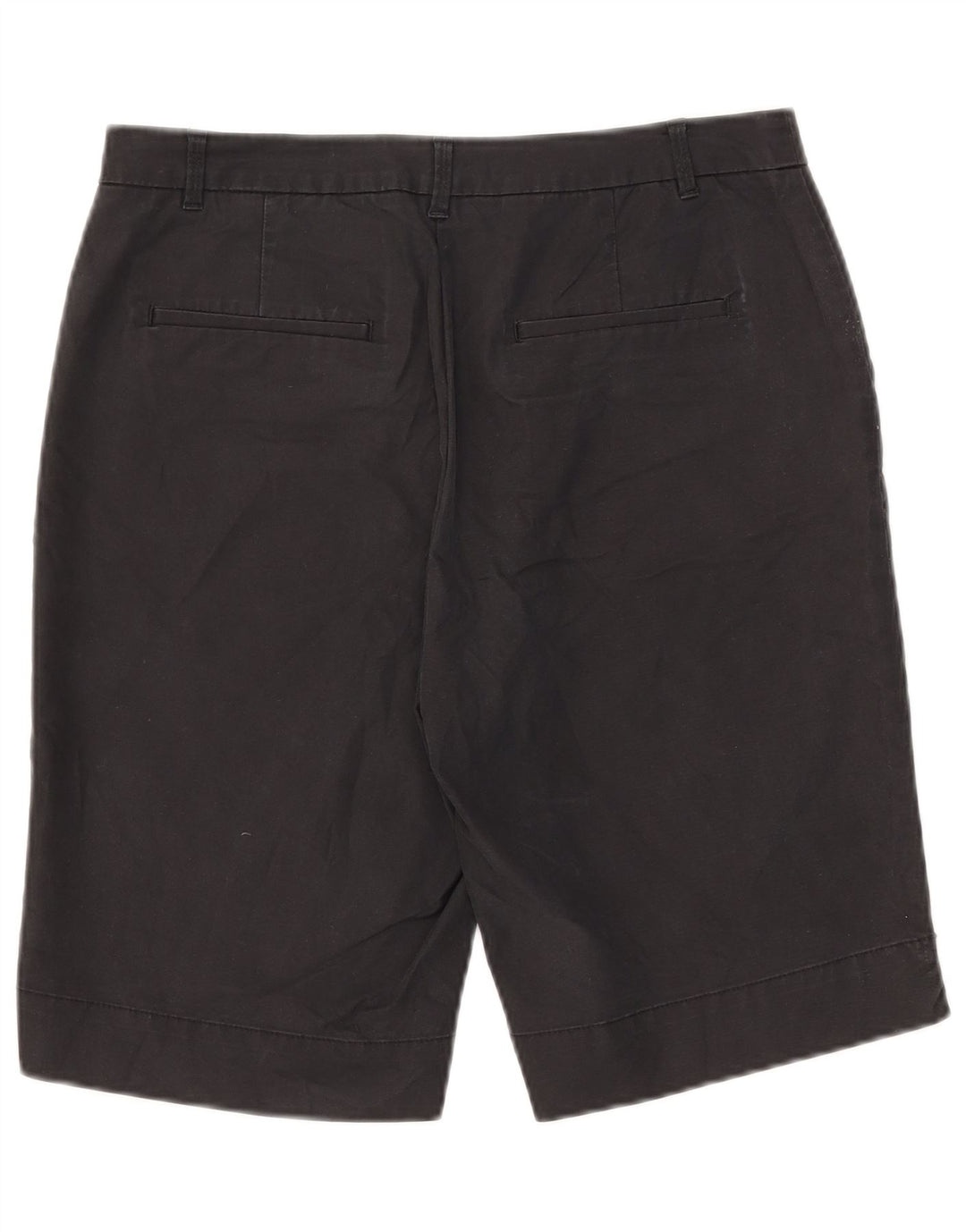 Marks & Spencer Chino Shorts til kvinder UK 12 Medium W32 Sort Bomuld