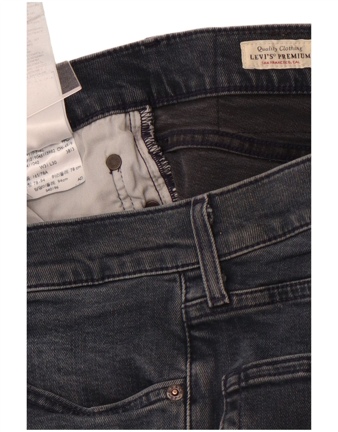 LEVI'S Lige jeans til kvinder W31 L30 Marineblå bomuld