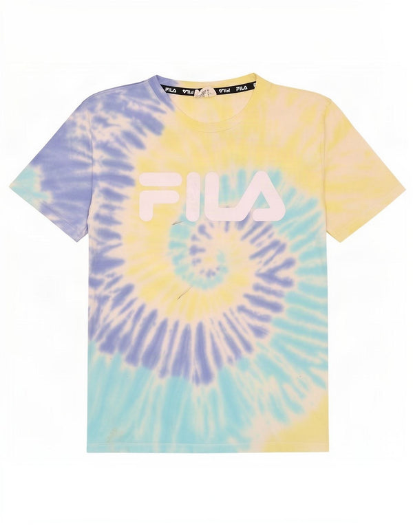 Fila Boys Grafisk T-Shirt Top 13-14 år Flerfarvet Tie Dye Bomuld