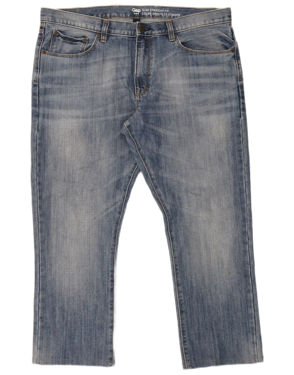 Gap Mens Slim Straight Jeans W38 L27 Blue Cotton