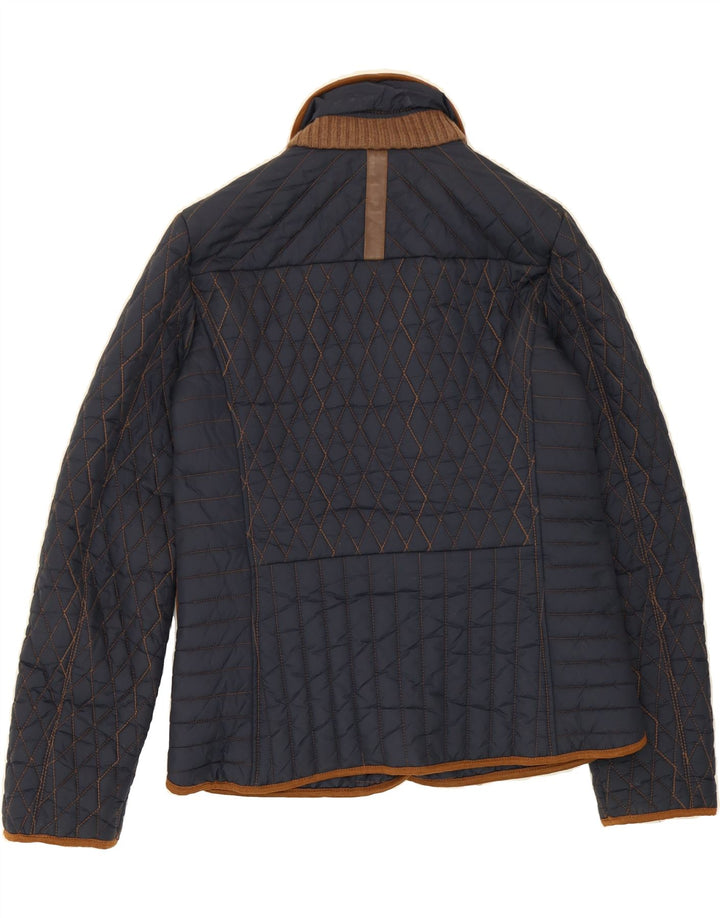 MARINA YACHTING Womens Quilted Jacket IT 42 Medium Navy Blue Polyamide Vintage Marina Yachting and Second-Hand Marina Yachting from Messina Hembry 