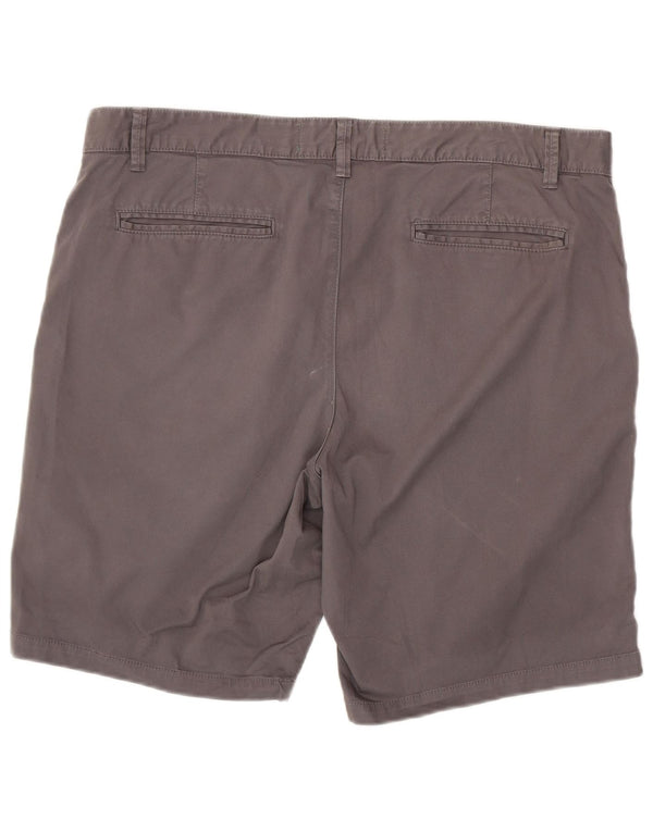 BENETTON Herre Chino Shorts IT 54 2XL W42 Grå Bomuld