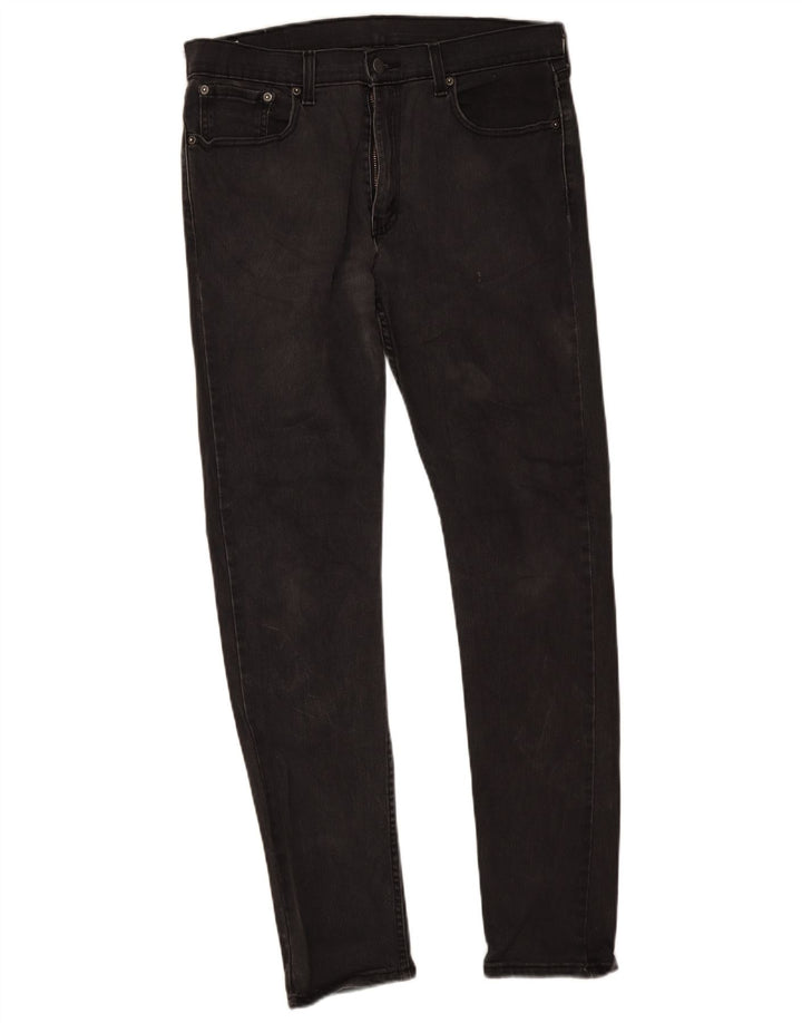 Levi's Herre 512 Slim Tapered Jeans W33 L34 Grå Bomuld