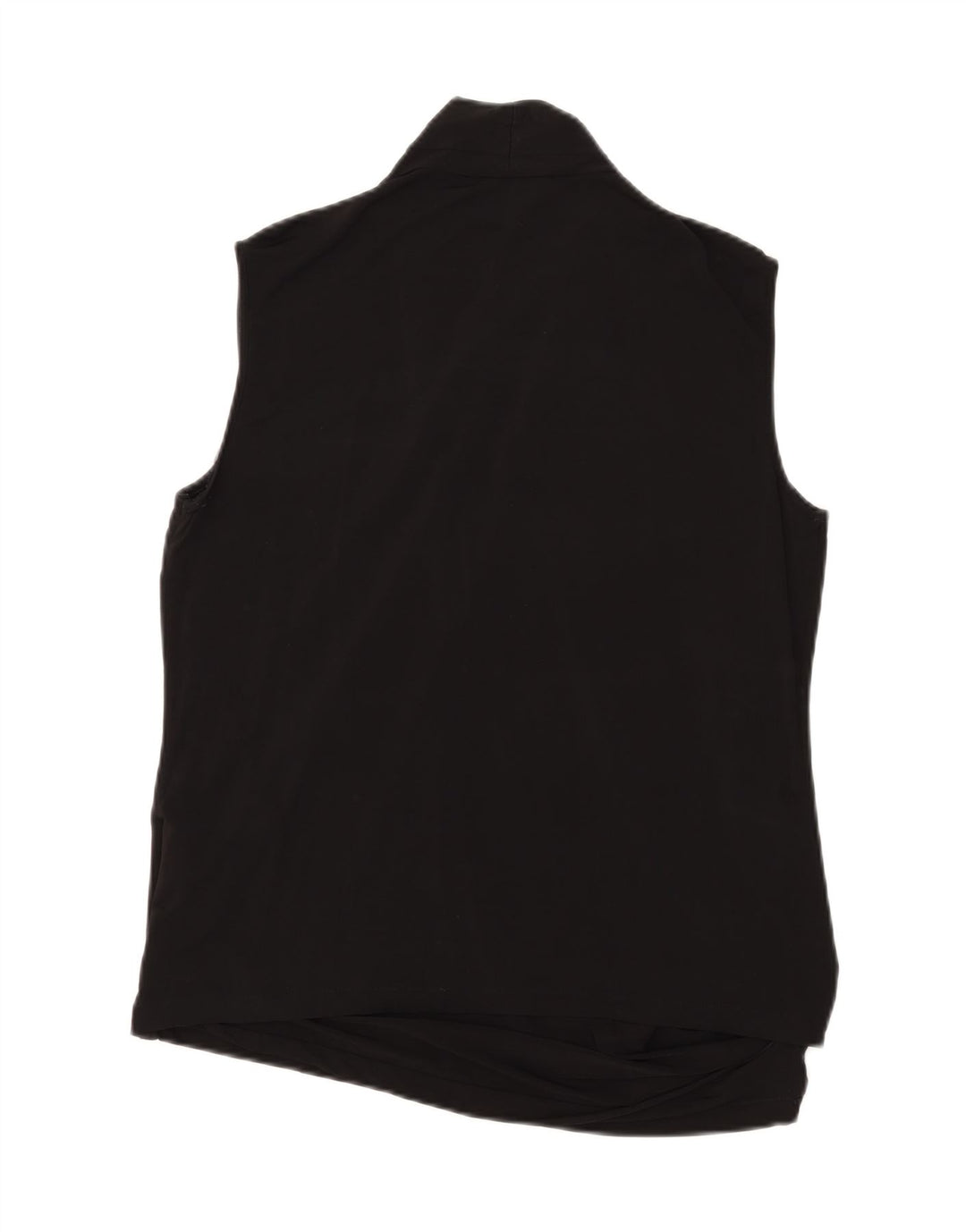 Max Mara Dame ærmeløs bluse Top UK 20 2XL Sort Viscose