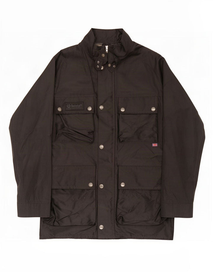 Belstaff Herre Racer Jacket UK 38 Medium Sort Nylon