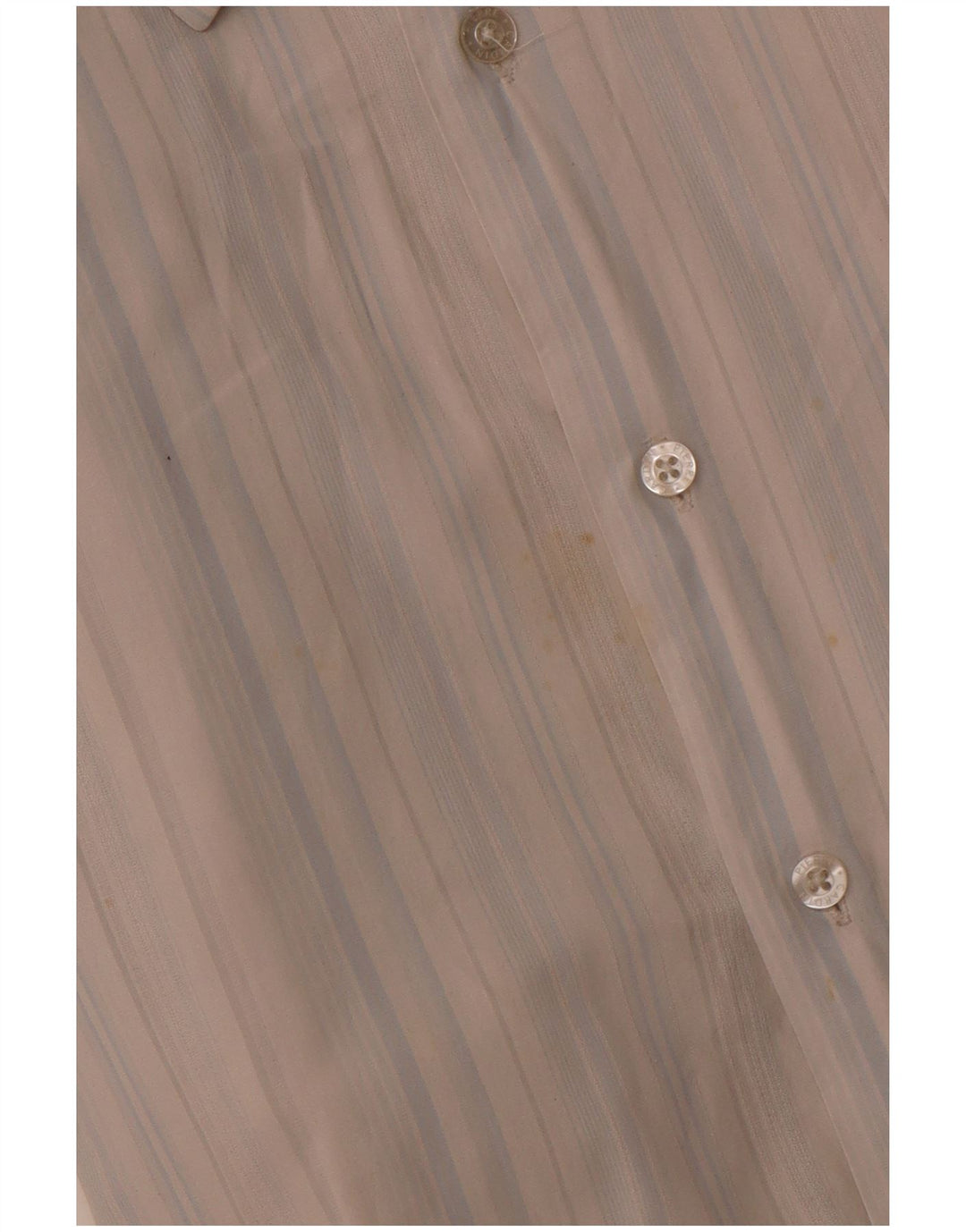 PIERRE CARDIN Kortærmet herreskjorte 2XL blå stribet bomuld