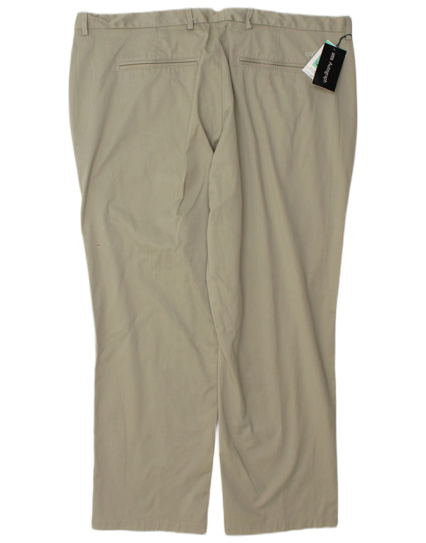 Marks & Spencer Herre Autograf Lige Chinobukser W42 L29 Khaki Bomuld