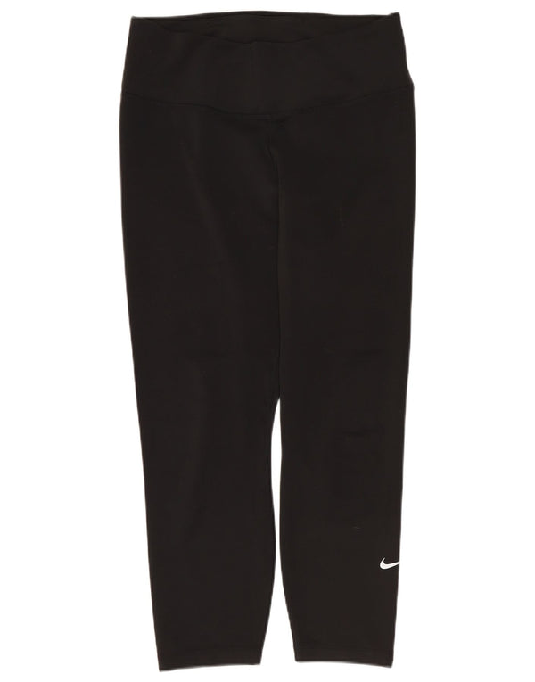 Nike Dame Dri Fit Leggings UK 12 Medium Sort