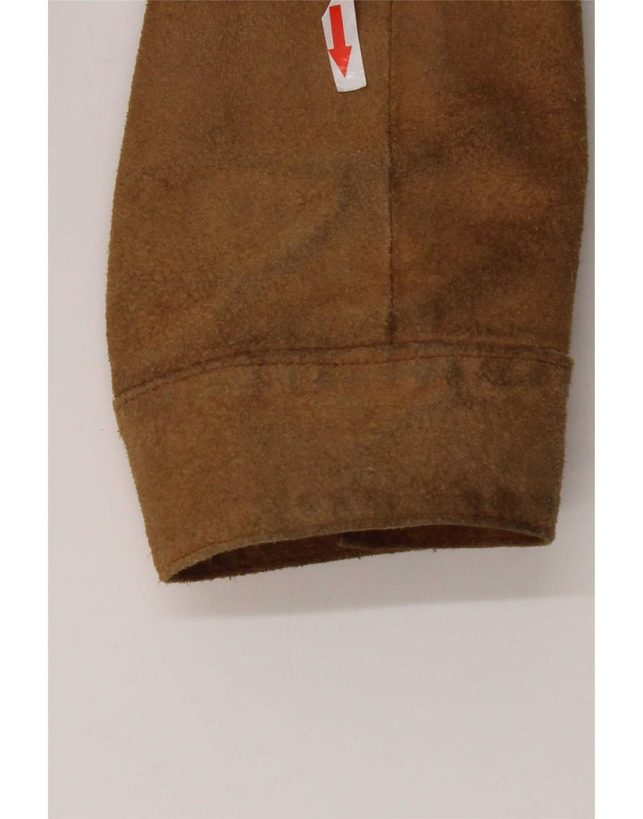 Conbipel Herre Ruskindsjakke IT 56 2XL Beige Læder