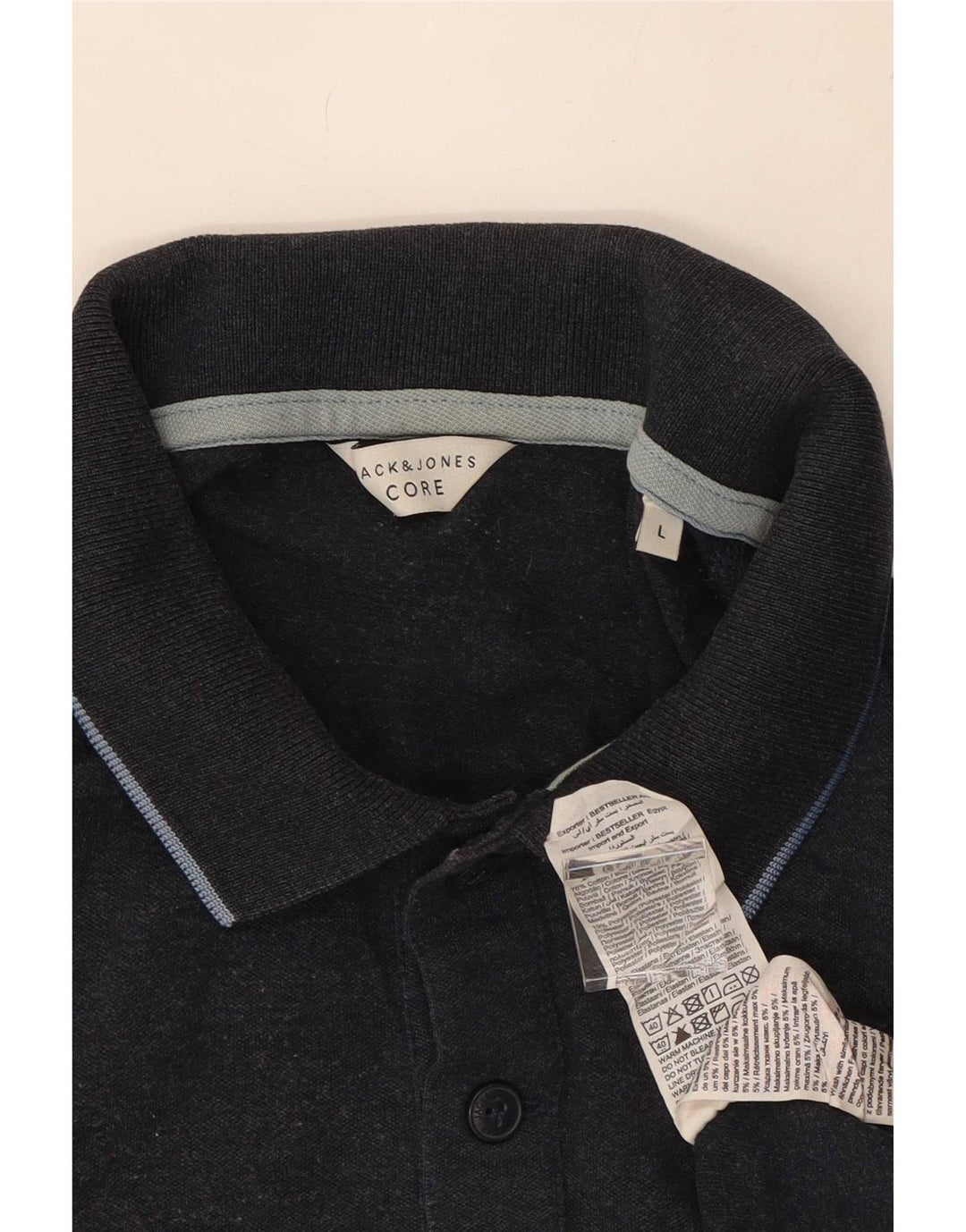 Jack & Jones herre poloskjorte stor marineblå bomuld