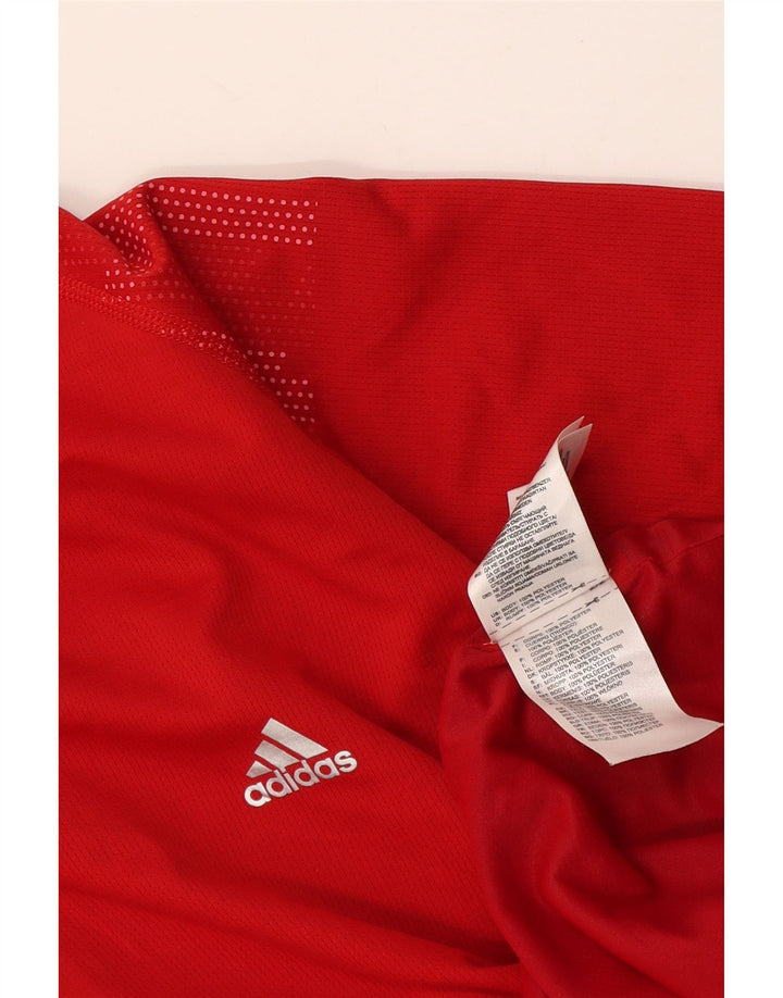 Adidas Poloskjorte til mænd Medium rød polyester