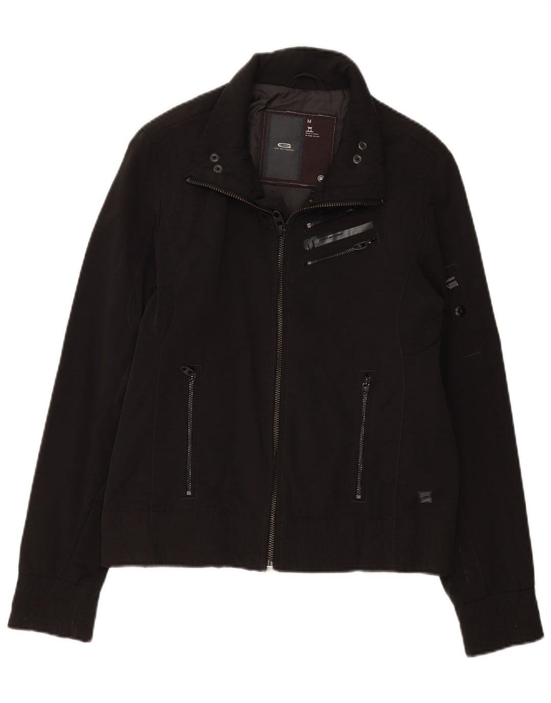 G-STAR Dame Bomber Jacket UK 14 Medium Sort Bomuld