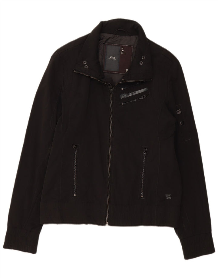 G-STAR Dame Bomber Jacket UK 14 Medium Sort Bomuld