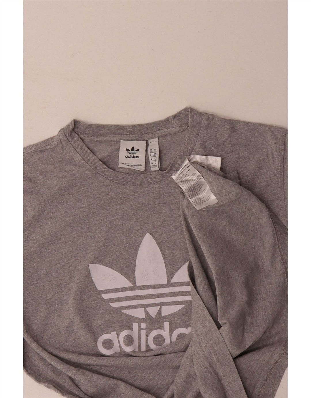 ADIDAS Grafisk T-shirt til mænd mellem grå bomuld