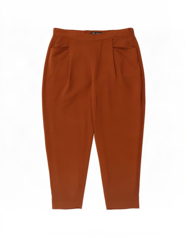 Zara Dame tilspidsede Casual Bukser Medium W28 L26 Brun