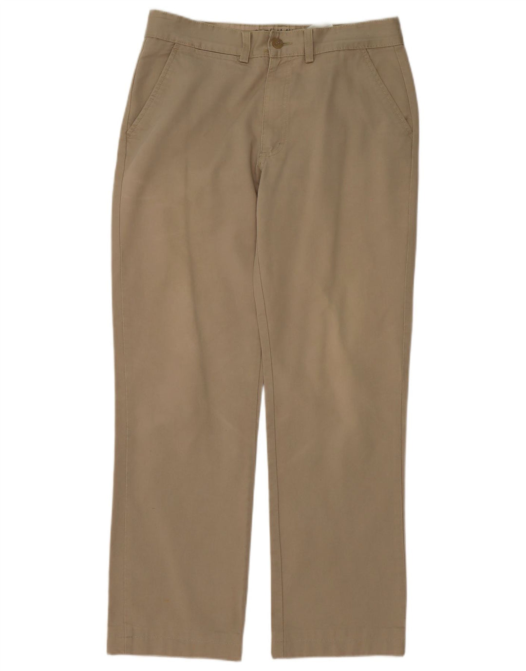 CLASSIC Herre Chino Bukser IT 48 Medium W32 L31 Khaki Bomuld