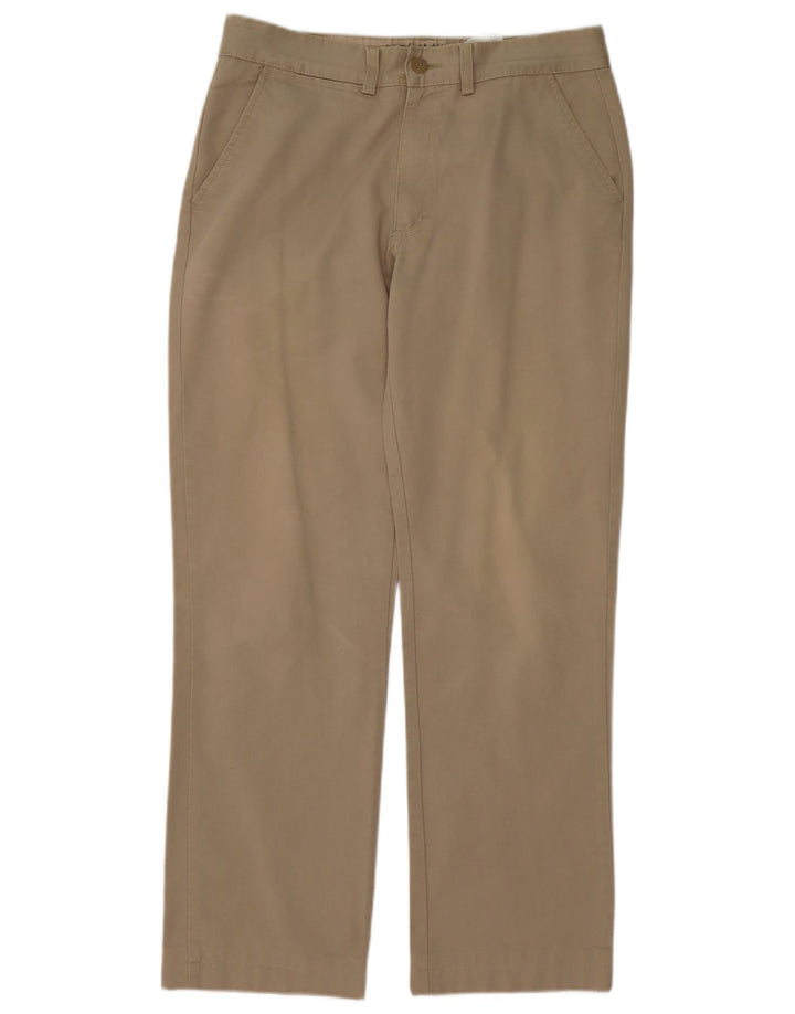 CLASSIC Herre Chino Bukser IT 48 Medium W32 L31 Khaki Bomuld