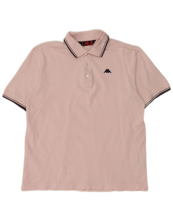 Kappa herre poloshirt Medium Pink Bomuld