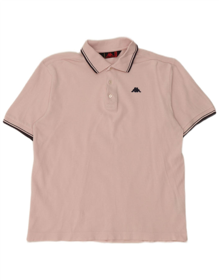 Kappa herre poloshirt Medium Pink Bomuld