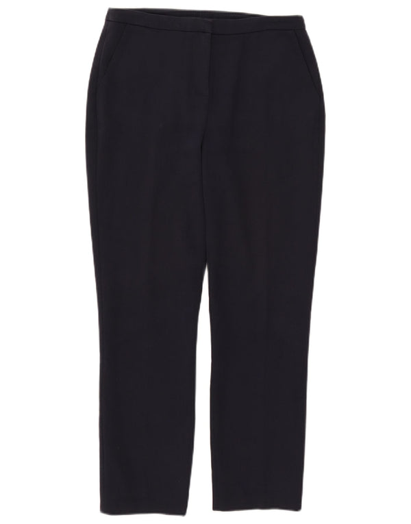 Reiss lige cropped bukser til kvinder UK 6 XS W27 L25 marineblå bomuld