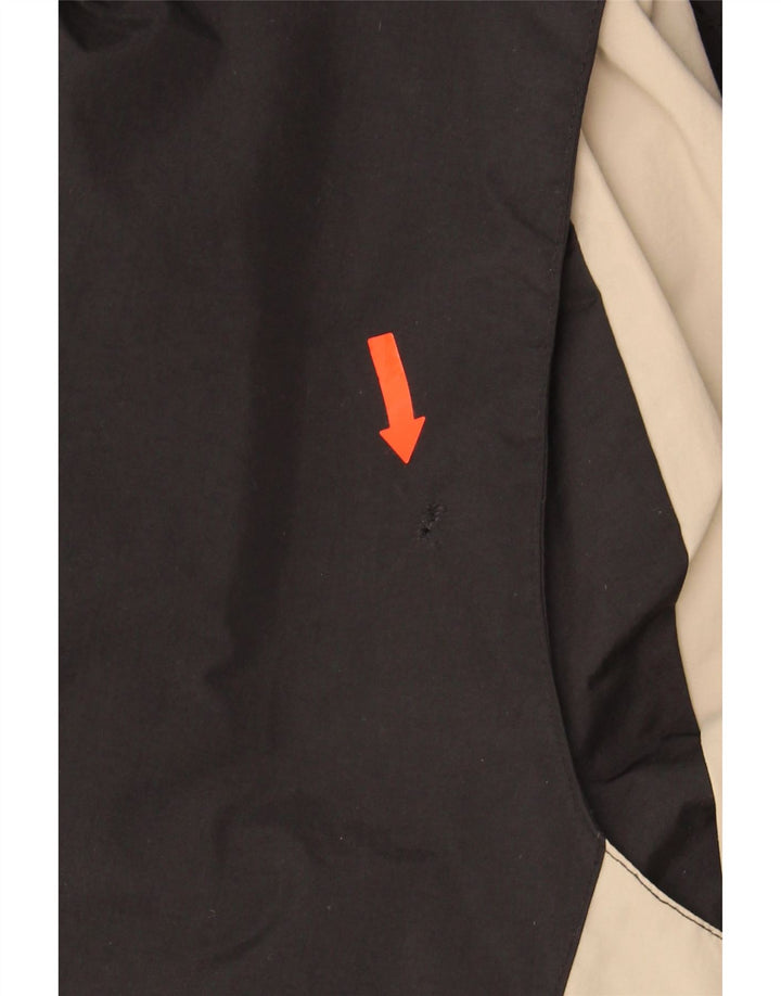KAPPA Mens Windbreaker Jacket UK 44 2XL Black Colourblock Polyamide Vintage Kappa and Second-Hand Kappa from Messina Hembry 