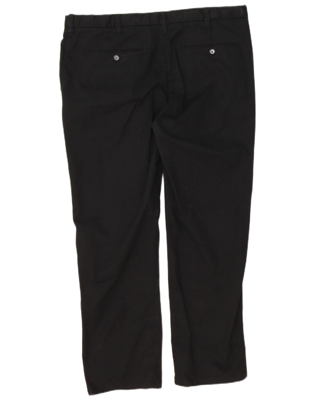Marks & Spencer Herre Regular Fit Chinobukser W38 L29 Sort bomuld
