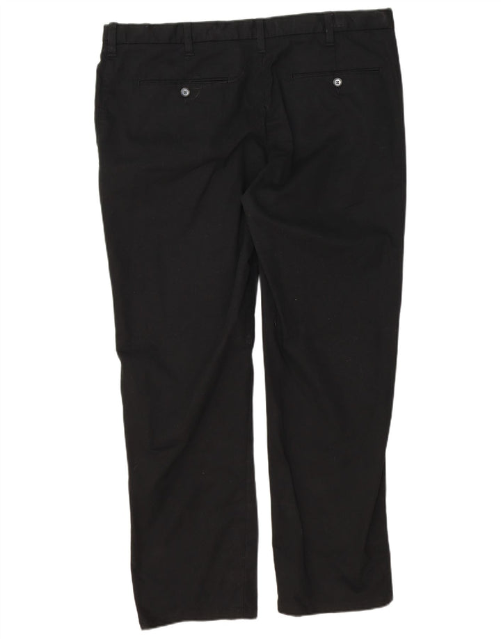 Marks & Spencer Herre Regular Fit Chinobukser W38 L29 Sort bomuld