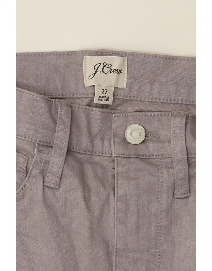 J. CREW Womens Bootcut Casual Trousers W27 L25 Grey Cotton Vintage J. Crew and Second-Hand J. Crew from Messina Hembry 