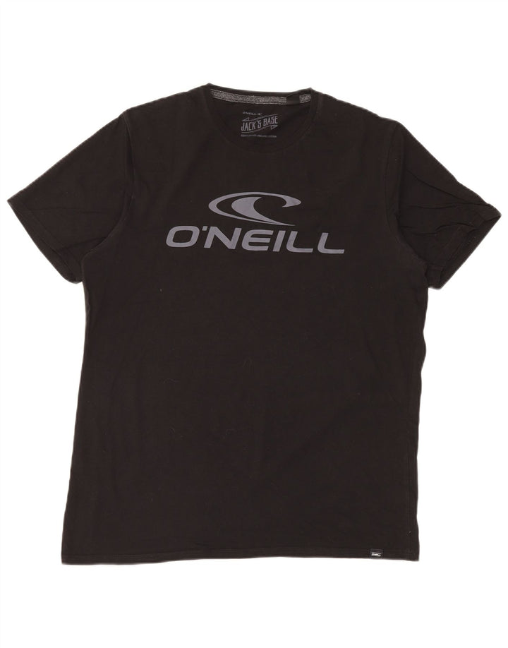 O'Neill Herre grafisk T-shirt Top Medium Sort Bomuld