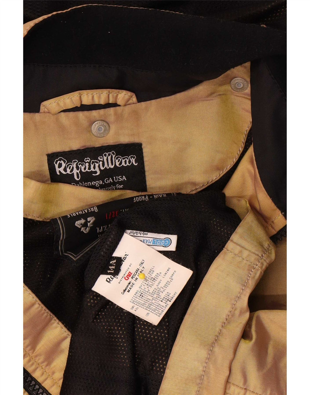 Refrigiwear piger hætte regnjakke 13-14 år Beige polyamid