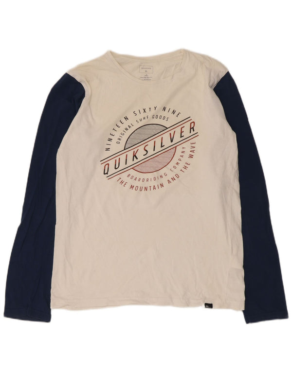 Quiksilver Boys Grafisk Top Langærmet 15-16 År Hvid Colourblock
