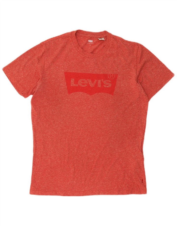 Levi's Herre grafisk T-shirt Top Medium Rød Bomuld