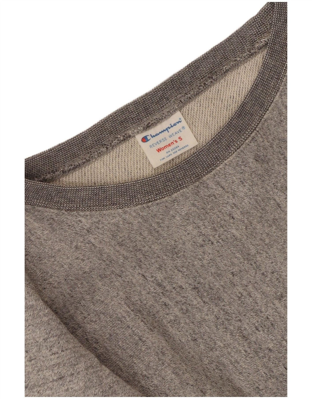 Champion Dame Sweatshirt Jumper UK 10 Small Grey Colourblock