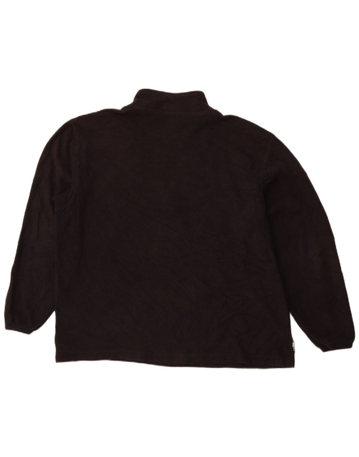 STARTER Herre lynlås hals fleece jumper stor sort polyester sport