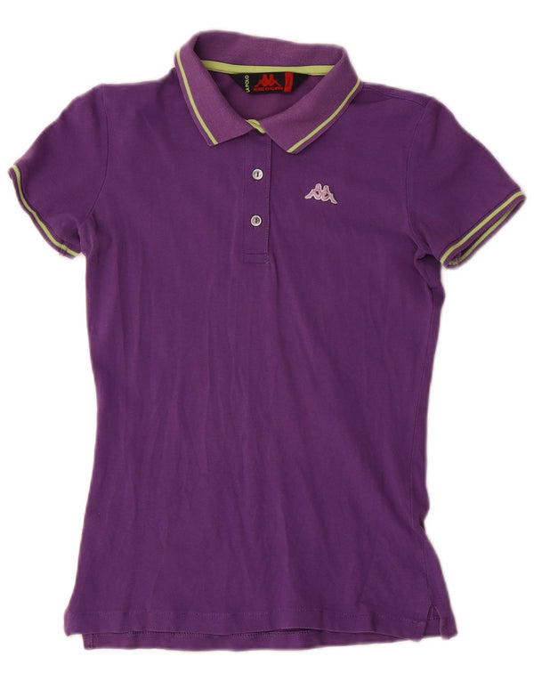 Kappa Dame Polo Shirt UK 10 Lille Lilla