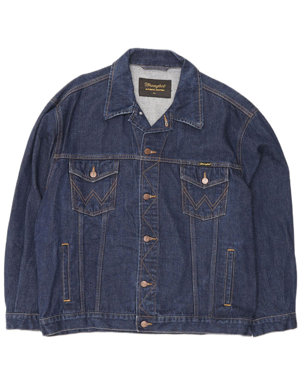 Wrangler Herre denimjakke UK 44 2XL Blå Bomuld