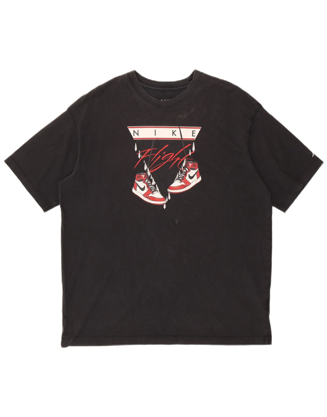 JORDAN Herre Oversized grafisk T-shirt top XL sort bomuld