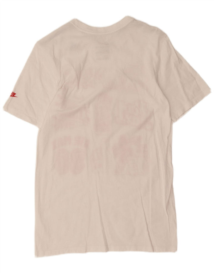 Nike Herre Athletic Cut Grafisk T-Shirt Top XS Hvid