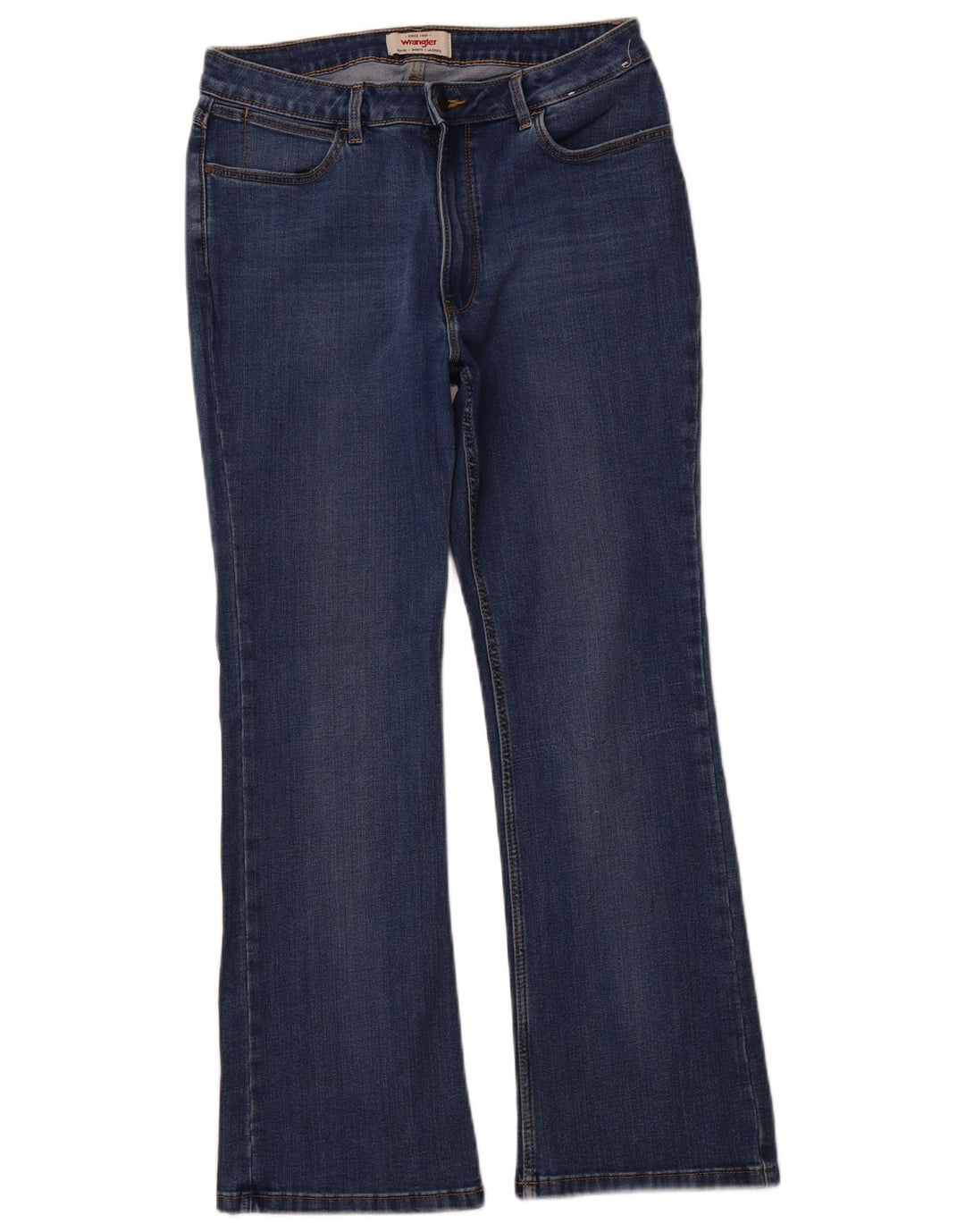 WRANGLER Dame Bootcut Jeans W31 L30 Blå Bomuld