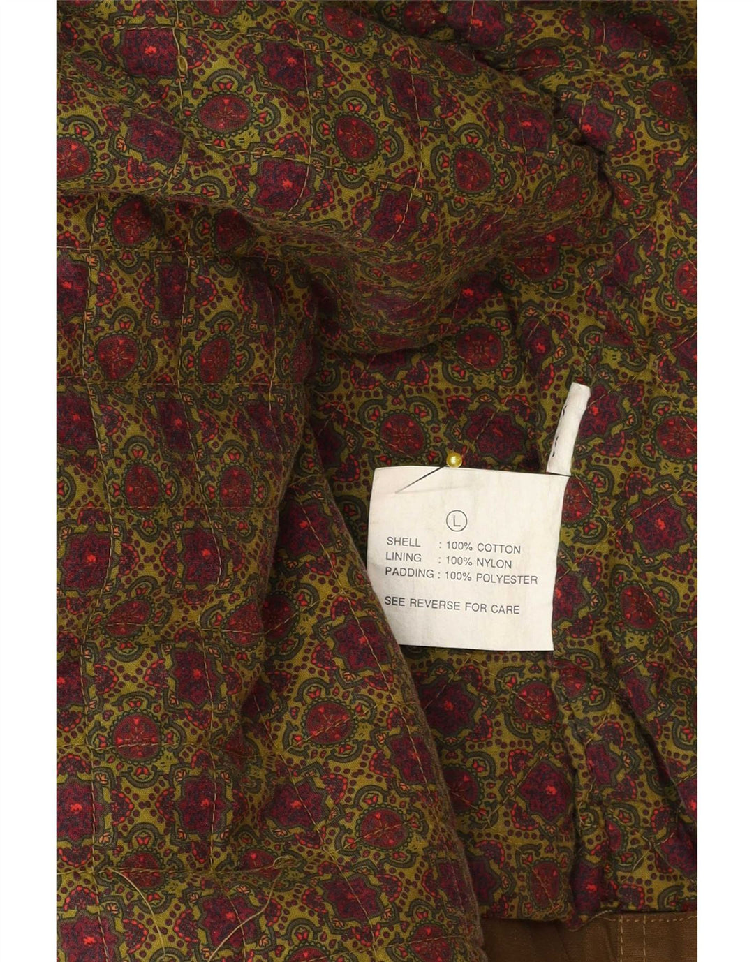 Vintage Herre Utility Jacket UK 40 Stor brun bomuld