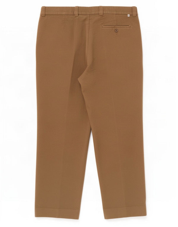 Farah Mens Weekend Straight Chino Trousers W40 L29 Brown Cotton