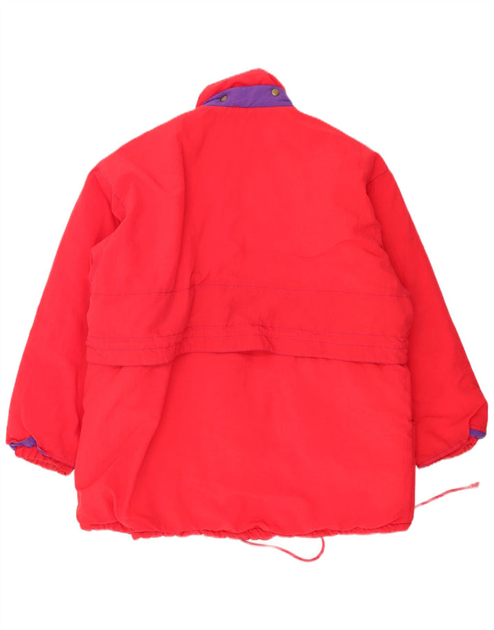 Vintage Herre Windbreaker Jacket UK 44 2XL Rød Polyamid