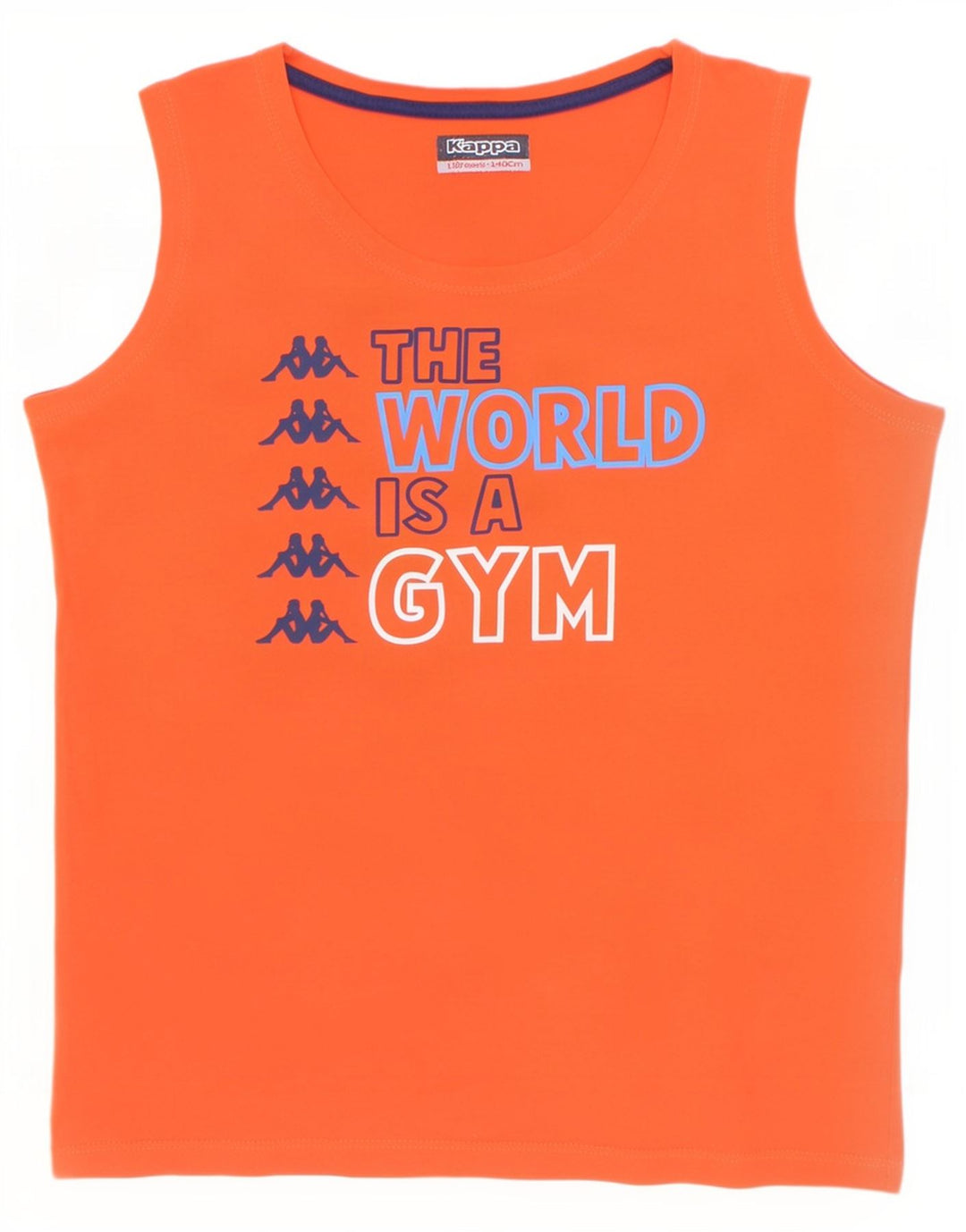 Kappa Boys Grafisk Vest Top 9-10 År Orange