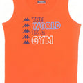 Kappa Boys Grafisk Vest Top 9-10 År Orange