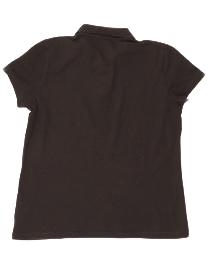 Puma Dame Polo Shirt UK 16 Stor Sort Bomuld